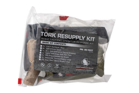 North American Rescue TORK Resupply Kits Basic includes necessary trauma first aid